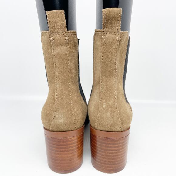 Steve Madden Women's Rhiannon Chelsea Boot Cognac Suede Size 8 M - Picture 4 of 12